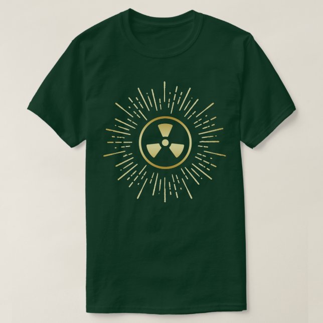 T-shirt Symbole vintage or radioactif (Design devant)