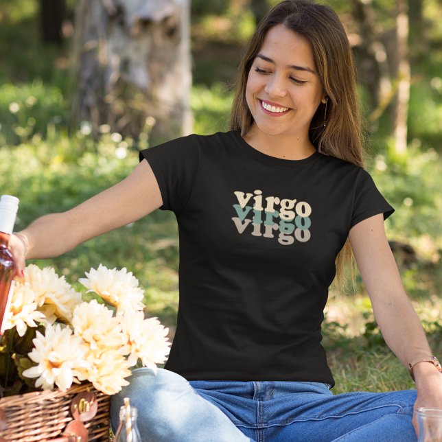 T-shirt Symbole Virgo Zodiac | Couleur d'alimentation vert (Créateur téléchargé)