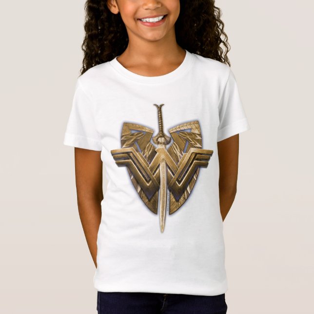 T-Shirt Symbole Wonder Woman avec l'épée de la justice (Devant)