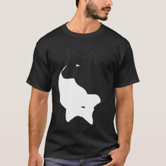 T-shirt SYMBOLE YIN Yang Australian CHIEN CHIEN CHIEN CHIE