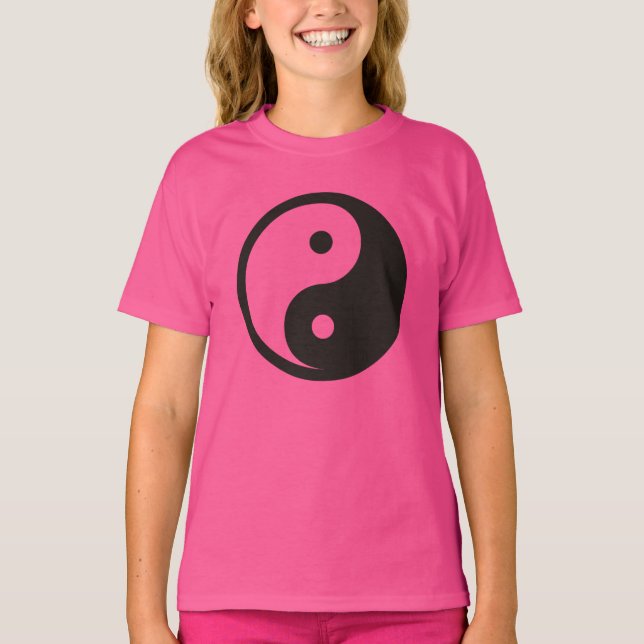 T-shirt Symbole Yin Yang - tatouage solide (Devant)