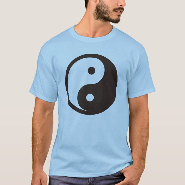 T-shirt Symbole Yin Yang - tatouage solide (Devant)