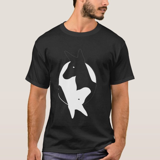 T-shirt SYMBOLE YIN Yang Xolo Funny Xoloitzcuintli Zen Med (Devant)