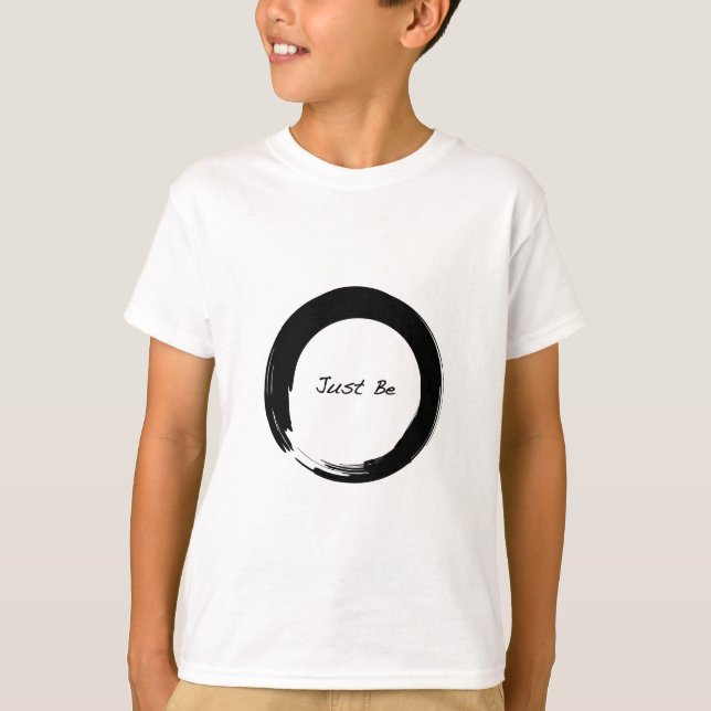 T-shirt Symbole zen avec "Just Be" (Devant)