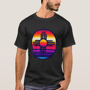 T-shirt Symbole Zia Zia Vintage rétro moderne du Nouveau M