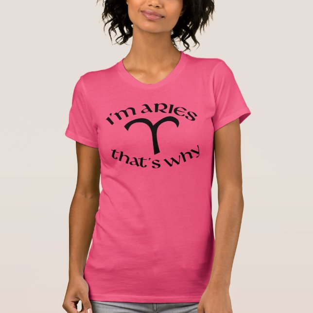 T-shirt Symbole Zodiac d'Aries 21 mars - 19 avril (Devant)