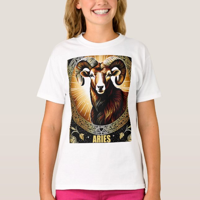T-shirt Symbole Zodiak astrologie Aries (Devant)