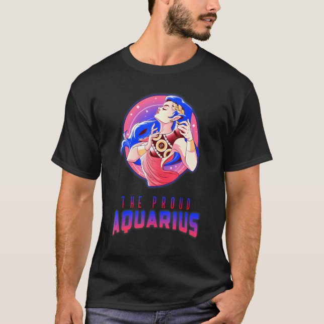 T-shirt SYMBOLE Zodiaque Aquarius Horoscope Astrologique N (Devant)