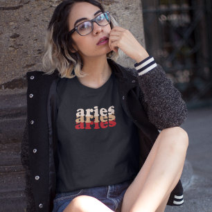 T-shirt SYMBOLE Zodiaque Aries Chemise couleur de puissa