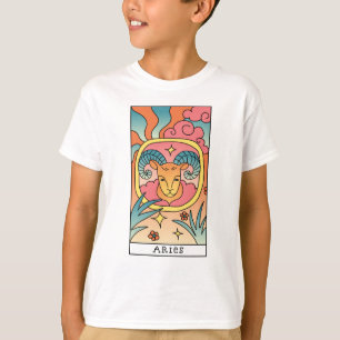 T-shirt SYMBOLE Zodiaque Aries Vintage Art Abstrait