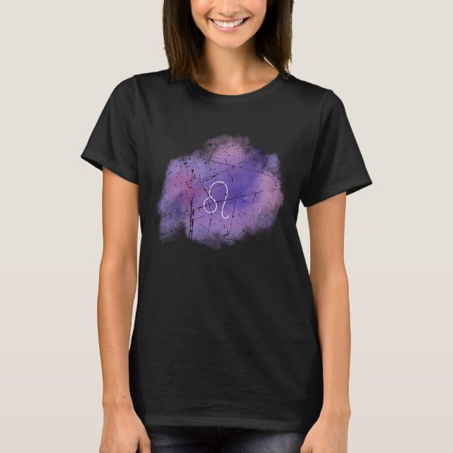 T-shirt SYMBOLE Zodiaque Astrologie Leo Symbole de naissan (Devant)