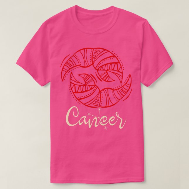 T-shirt Symbole zodiaque Cancer (Design devant)