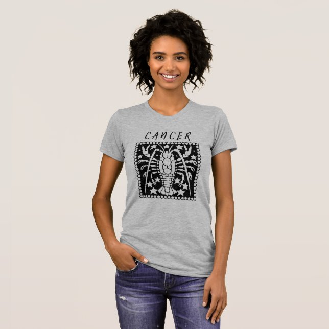 T-shirt Symbole zodiaque Cancer Horoscope Logo (Devant entier)