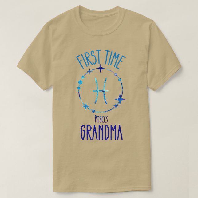 T-shirt Symbole zodiaque de grand-mère première fois Grand (Design devant)