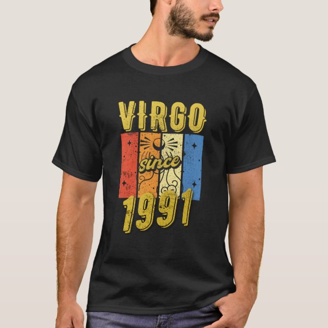 T-shirt Symbole zodiaque de la Virgo 1991 (Devant)