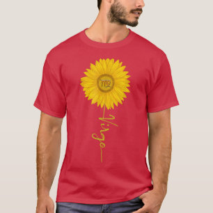 T-shirt Symbole Zodiaque du tournesol Virgo Femmes Horosco