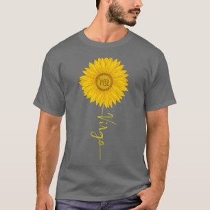 T-shirt Symbole Zodiaque du tournesol Virgo Femmes Horosco