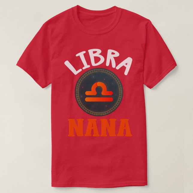 T-shirt SYMBOLE Zodiaque Femme Libra Nana Horoscope Astrol (Design devant)