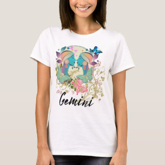 T-shirt SYMBOLE Zodiaque Gemini Horoscope Astrologie Femme