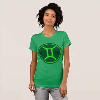 T-shirt Symbole zodiaque Gemini Mélange vert
