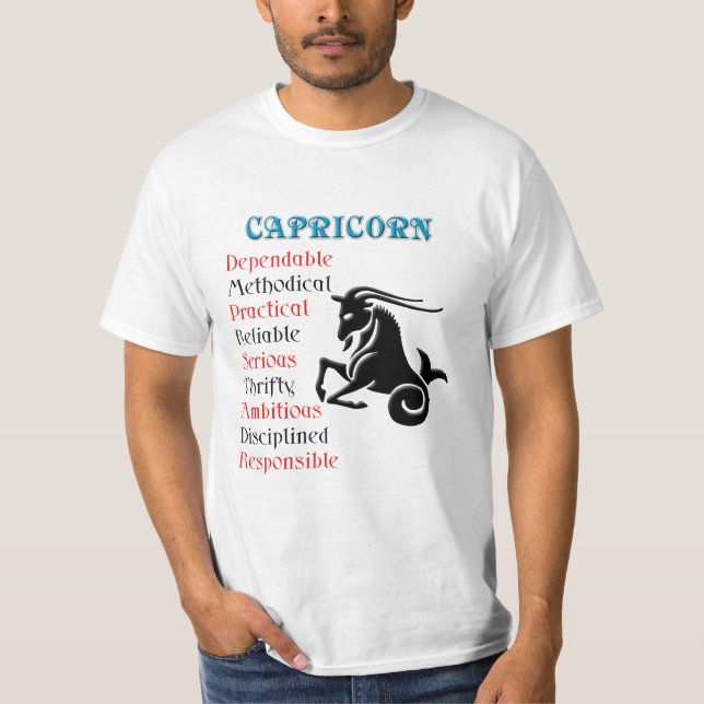 T-shirt SYMBOLE Zodiaque Horoscope Capricorne (Devant)