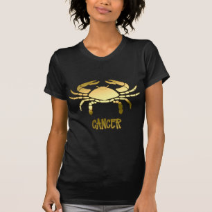 T-shirt Symbole zodiaque Horoscope de crabe d'or