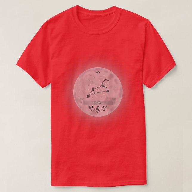 T-shirt SYMBOLE Zodiaque Leo 2593 (Design devant)