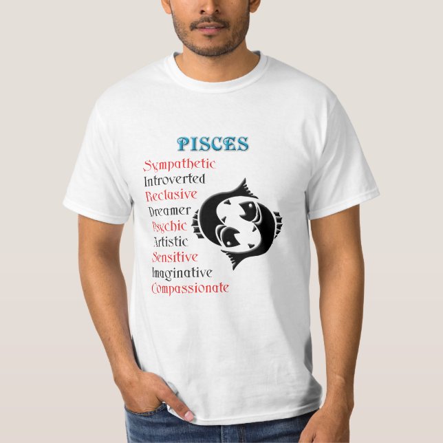 T-shirt Symbole zodiaque Pisces Horoscope (Devant)