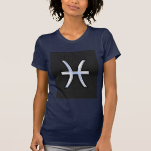 T-shirt Symbole zodiaque Pisces sur le style de peau de se