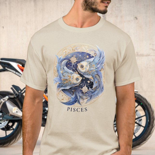 T-shirt Symbole zodiaque Poisson Imaginaire céleste Pisces (Créateur téléchargé)
