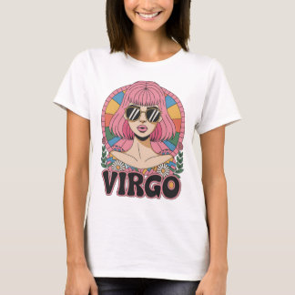 T-shirt Symbole Zodiaque Retro Stylish Virgo Femme