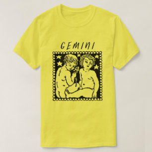 T-shirt SYMBOLE Zodiaque Saison Gemini Logo Horoscope