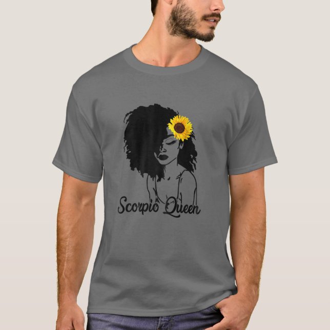 T-shirt Symbole Zodiaque Scorpio Femmes Astrologie Octobre (Devant)