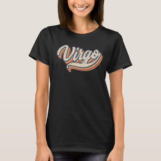 T-shirt Symbole Zodiaque Virgo Horoscope Femmes Vintages