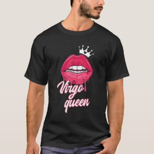 T-shirt Symbole Zodiaque Virgo Queen Anniversaire Femme