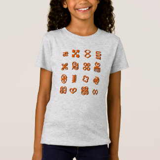T-Shirt Symboles Adinkra d'Afrique de l'Ouest