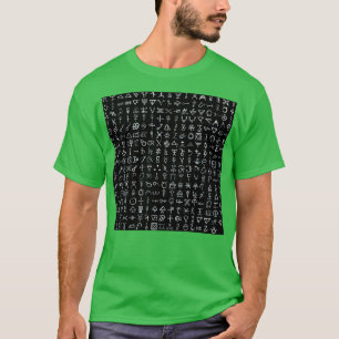 T-shirt Symboles alchimiques collectés inversés