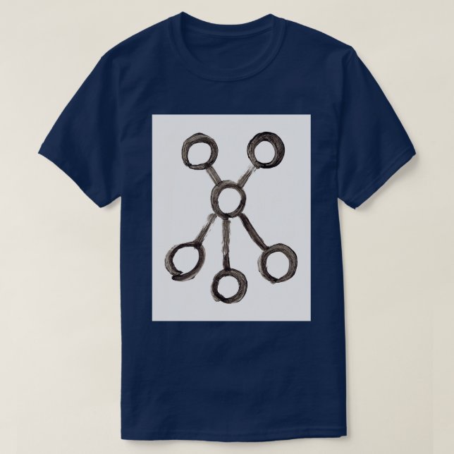 T-shirt Symboles alchimiques Huile Deux (Design devant)