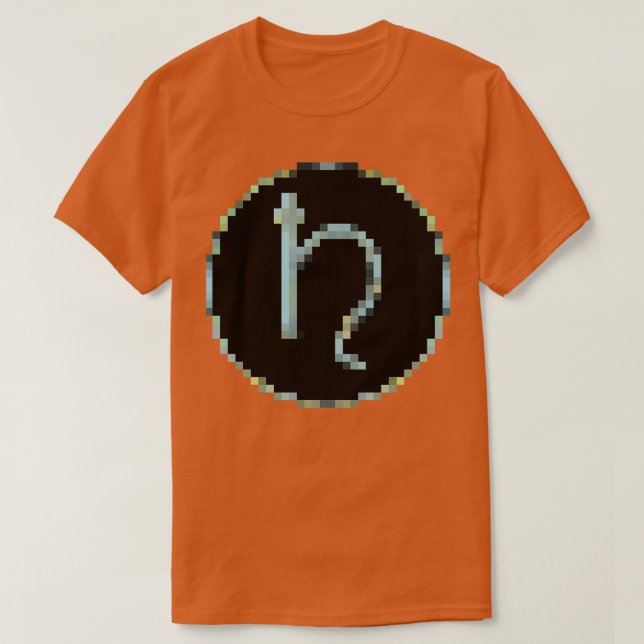 T-shirt Symboles alchimiques Pixel de plomb (Design devant)