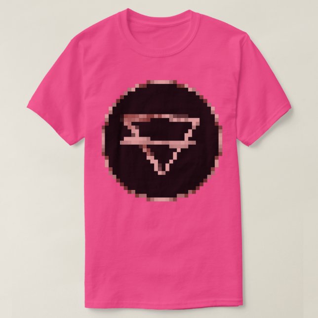 T-shirt Symboles alchimiques Pixel terrestre (Design devant)