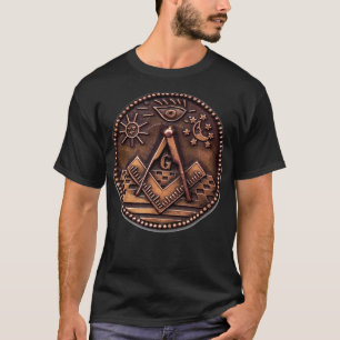 T-shirt Symboles archaïques maçonniques anciens Sun Moon A