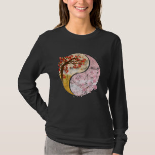 T-shirt Symboles chinois Ying et Yang Plante