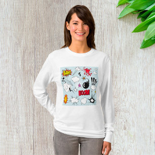 T-shirt Symboles de bande dessinée - Femme Manches longues