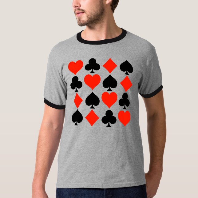 T-shirt Symboles de carte classiques (Devant)