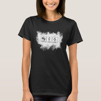T-shirt Symboles de chimie de l'Escalade de roche et de la