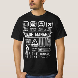 T-shirt Symboles de description du travail de définition 
