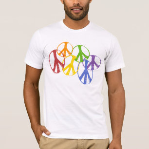 T-shirt Symboles de paix gais