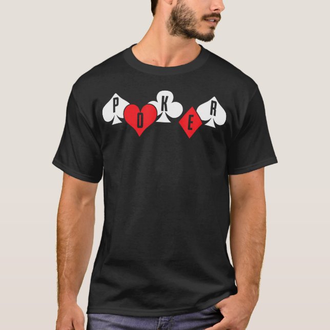 T-shirt Symboles de poker (Devant)