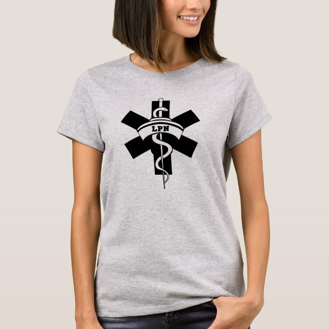 T-shirt Symboles des infirmières du LPN   (Devant)
