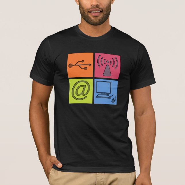 T-shirt Symboles Geeky (Devant)